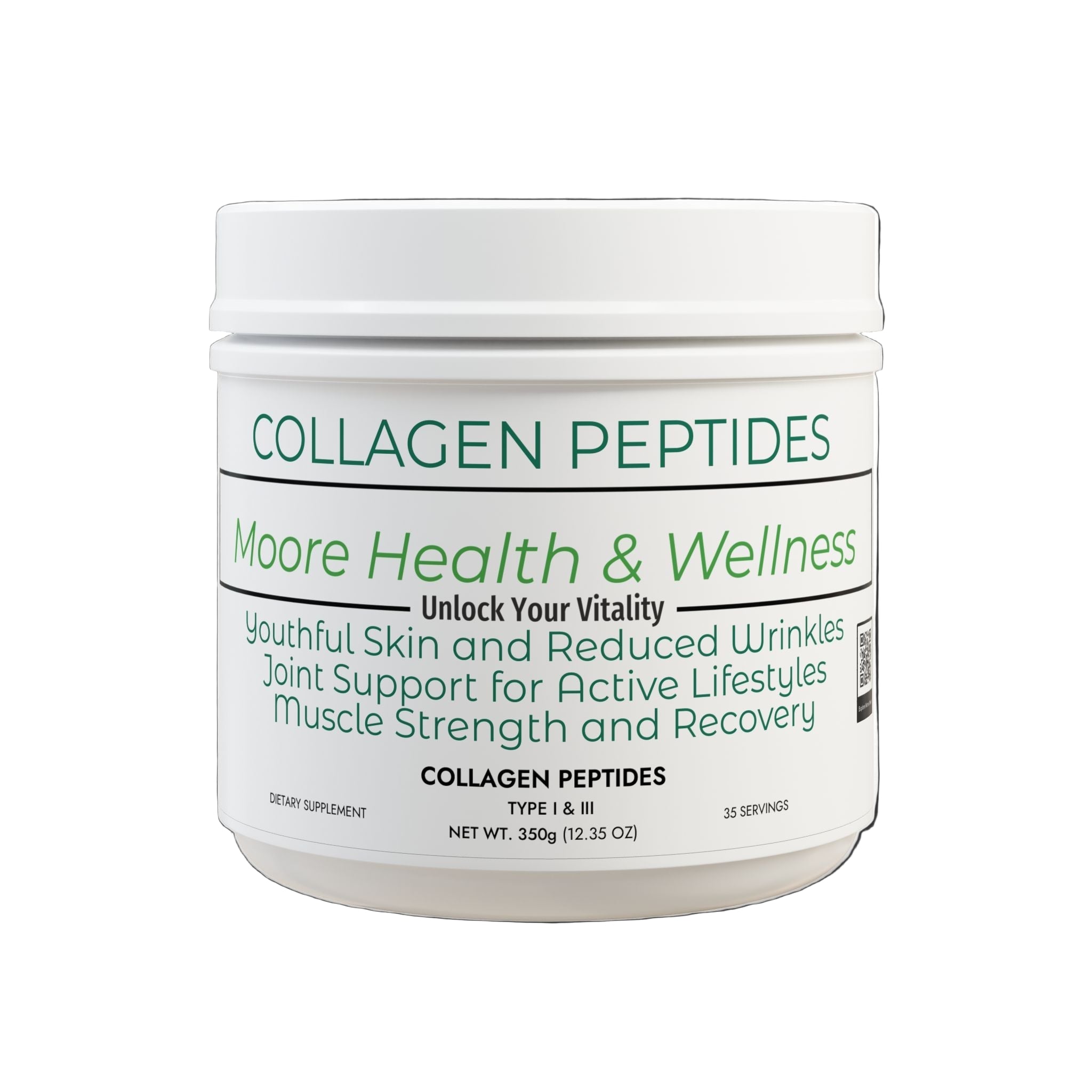 Collagen Peptides Type I & III – Skin, Joint, and Recovery Support