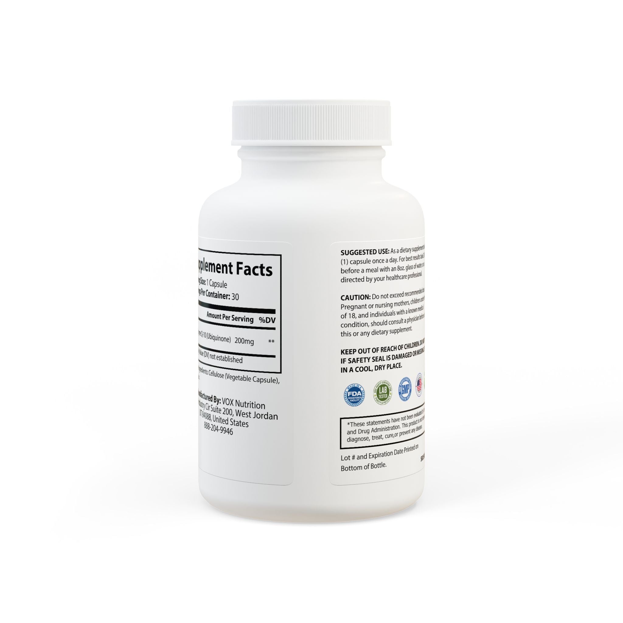 CoQ10 (Ubiquinone) – Cellular Energy and Antioxidant Support