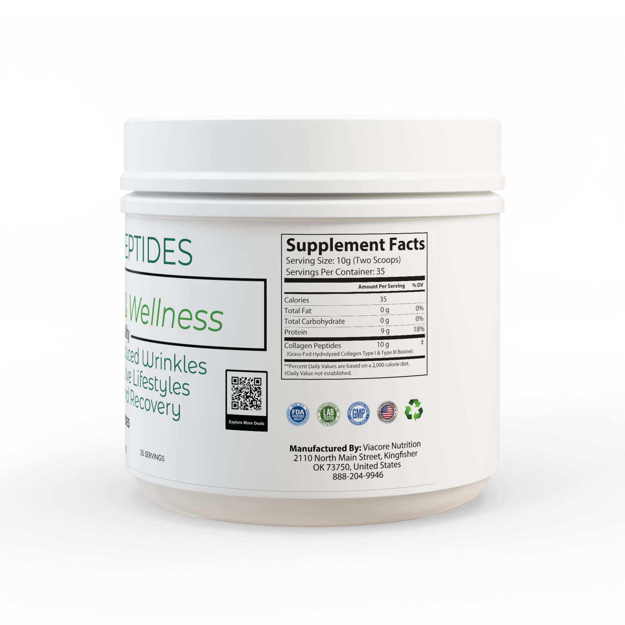 Collagen Peptides Type I & III – Skin, Joint, and Recovery Support