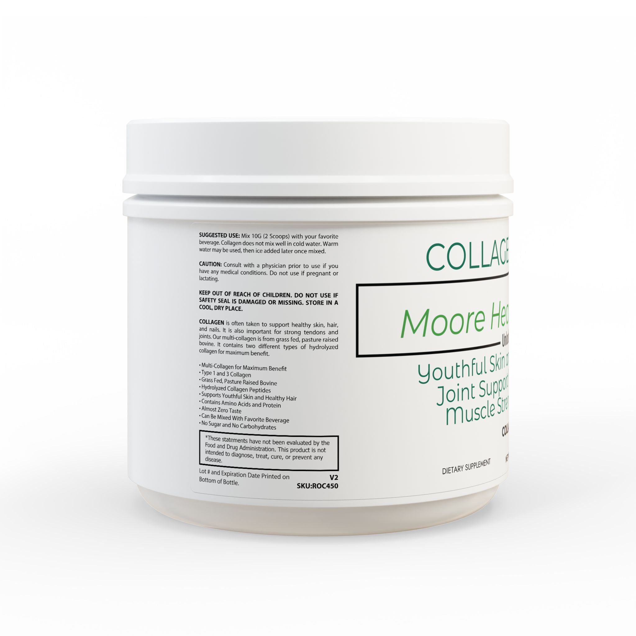 Collagen Peptides Type I & III – Skin, Joint, and Recovery Support