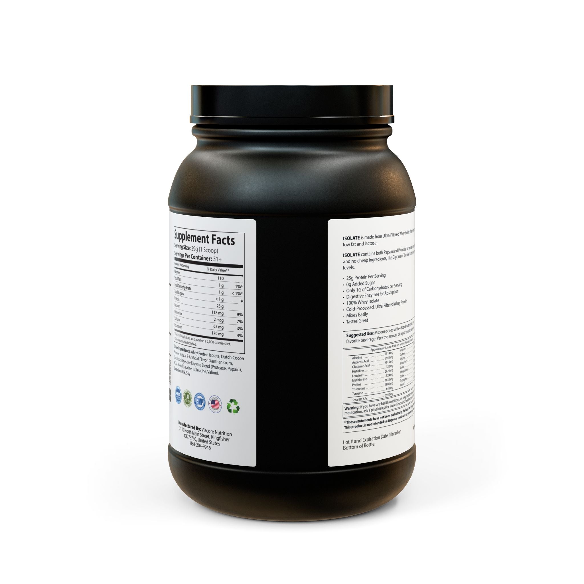Chocolate Whey Isolate Protein – Muscle Growth, Recovery, and Performance Support