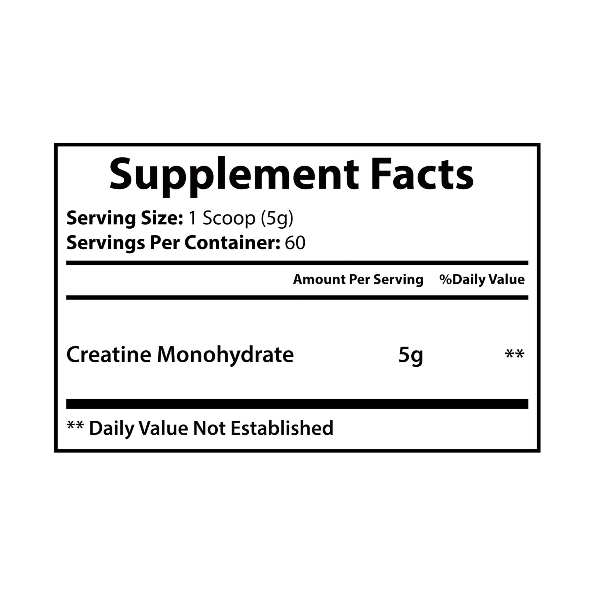 Creatine Monohydrate – Strength, Power, and Recovery Support