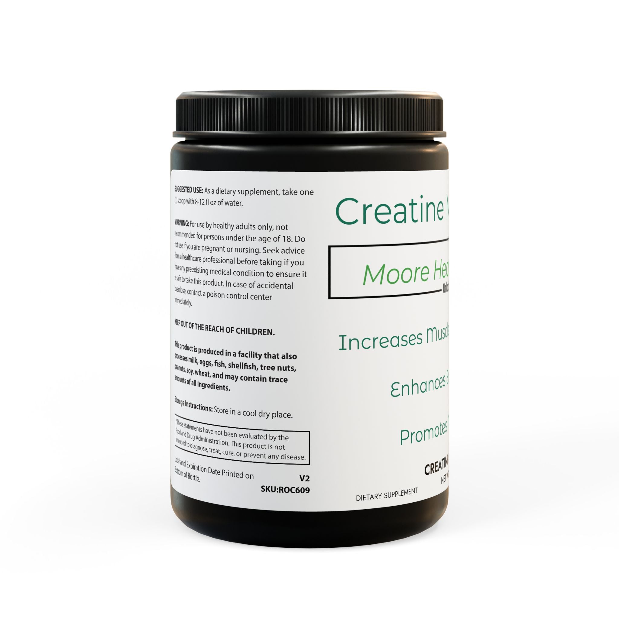 Creatine Monohydrate – Strength, Power, and Recovery Support